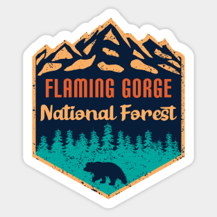 Flaming Gorge national forest Sticker